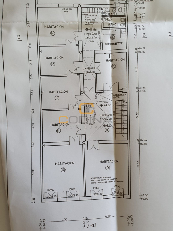 Oficina ID.1480 - ALQUILER OFICINA OCHO AMBIENTES DOS BAÑOS Y COCINA CENTRO