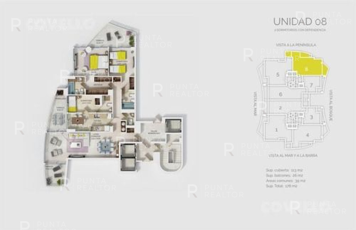 Apartamento ID.980 - Departamento Alquiler 3 Dormitorios, Look Brava, Playa Brava, Punta del Este, Uruguay