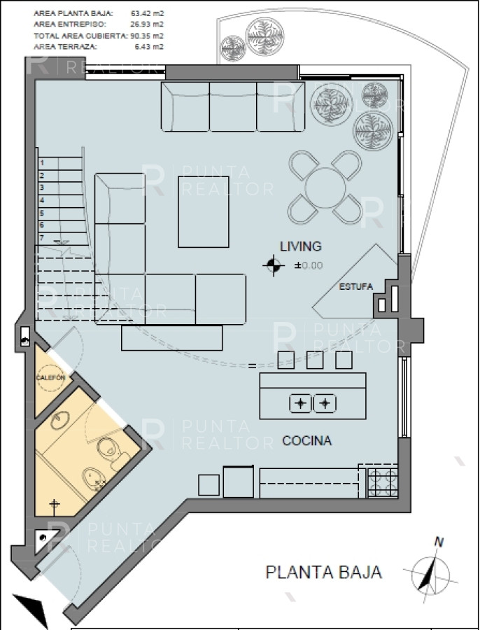 Apartamento ID.25 - Apartamento en alquiler en Puertito del Buceo, loft duplex, vistas veleros, garaje, lujo, aire acondicionado, terraza