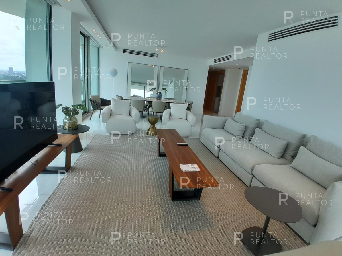 Apartamento ID.1880 - Apartamento en torre de categoría Fendi, en alquiler en Playa Mansa, frente al mar, Punta del Este, Uruguay