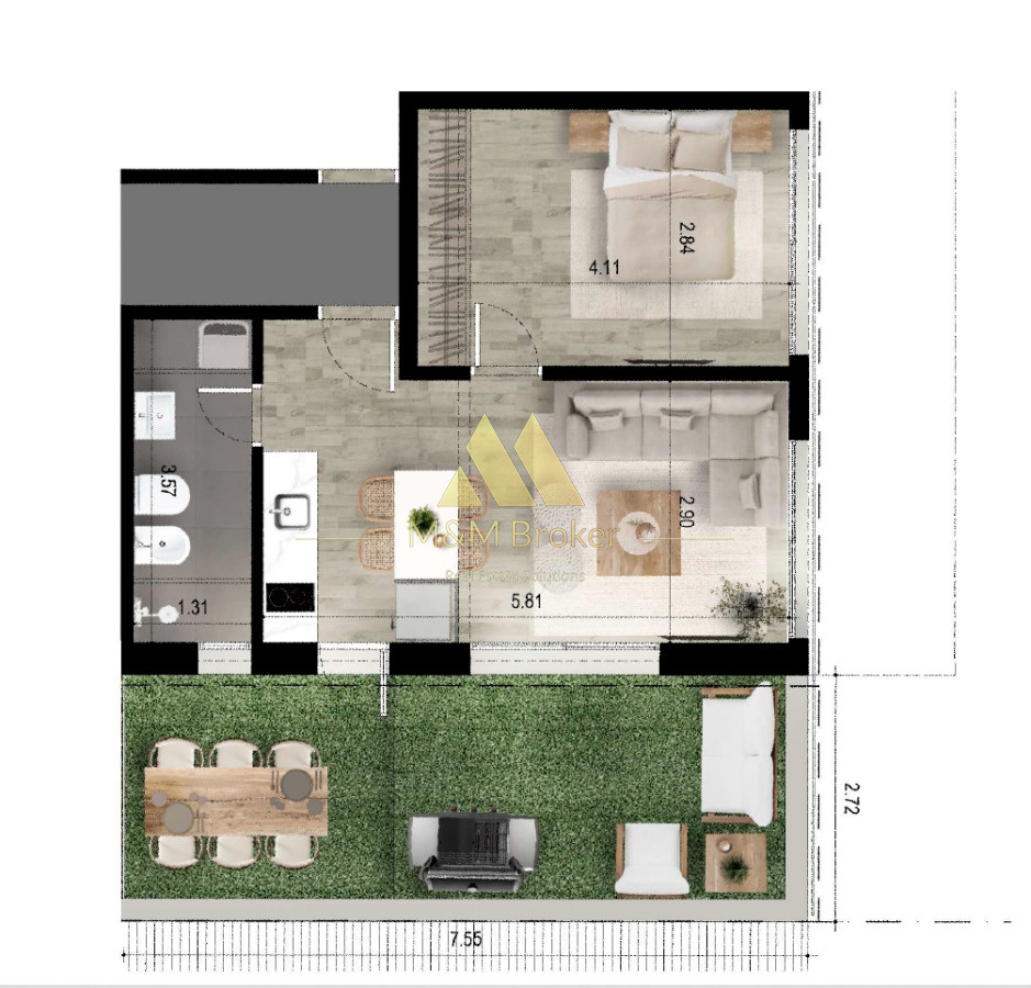 Venta apartamento 1 dormitorio Playa mansa