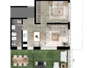 Venta apartamento 1 dormitorio Playa mansa