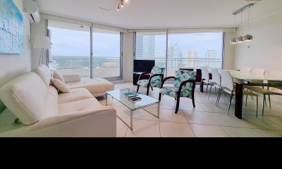 Apartamento en piso Alto en Torre Ocean Drive, 3 Suites, terraza