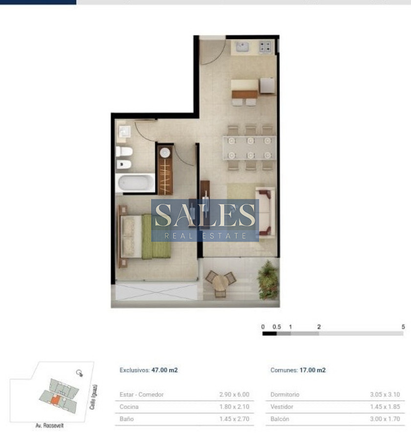 Apartamento ID.275 - Apartamento en alquiler anual Punta del Este