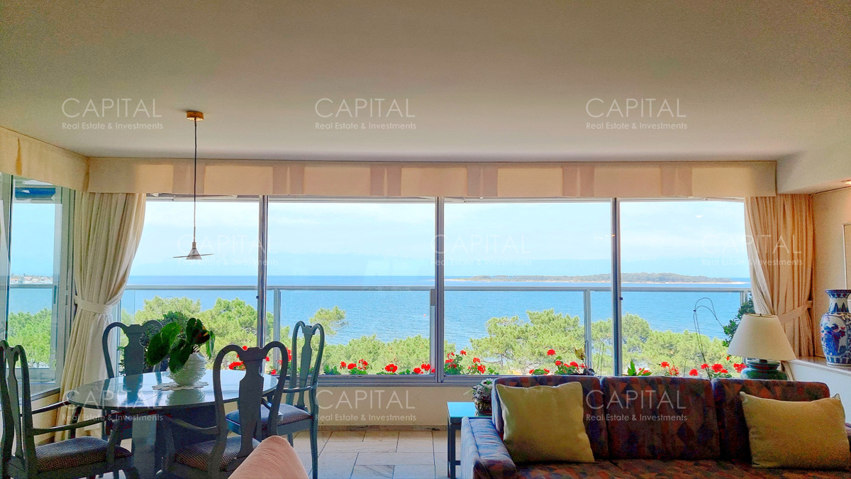 Apartamento ID.37679 - Semipiso con extraordinaria vista al Mar, 3 suites + dep, garage 3 autos, bauleras
