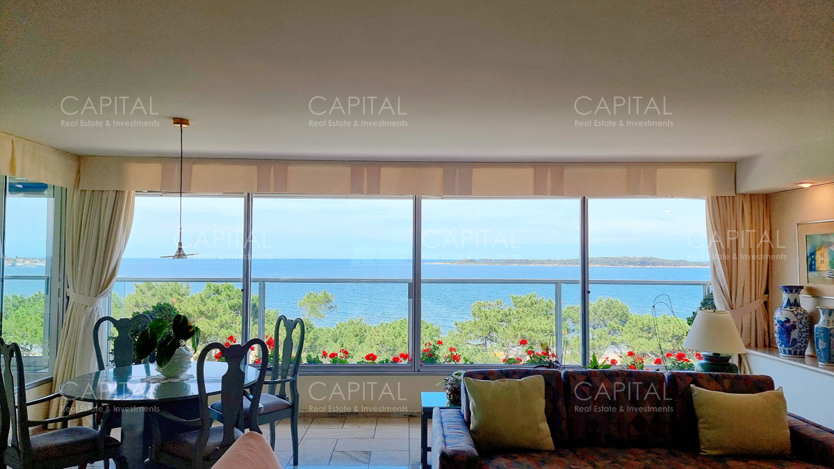 Apartamento ID.37679 - Semipiso con extraordinaria vista al Mar, 3 suites + dep, garage 3 autos, bauleras