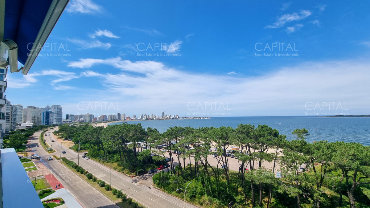 Apartamento ID.37679 - Semipiso con extraordinaria vista al Mar, 3 suites + dep, garage 3 autos, bauleras