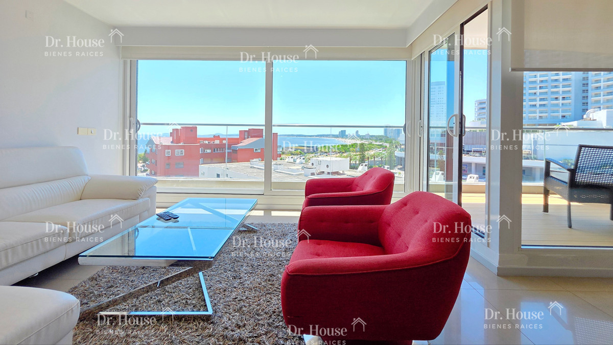 Apartamento a pasos de la playa Mansa, frente al Enjoy, vista al mar, 3 Suites - DRH2123A