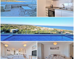 Monoambiente en Punta Ballena con magnifica vista, piscina propia!
