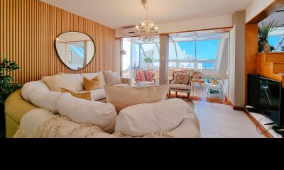 Penthouse dulex en Playa brava 3 dormitorios y servicio, garage, parrillero.