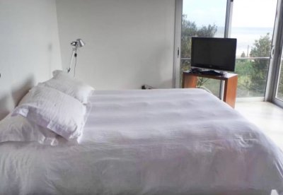 moderna casa de lujo amoblada con piscina climatizada y la mejor vista al mar en punta piedras - drh434c