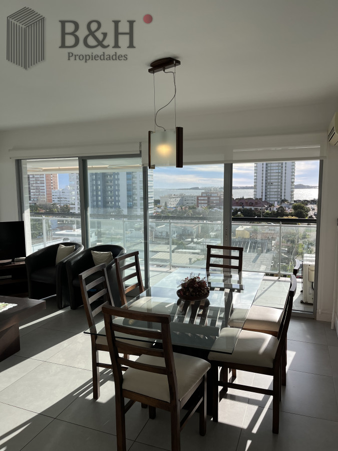 Apartamento ID.5878 - Alquiler Apartamento Torre Francia Con Parrillero, Vista Al Mar
