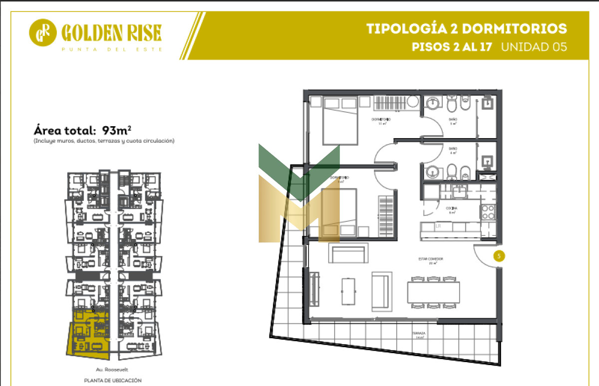 Apartamento ID.6025 - Golden Rise Punta Del Este.