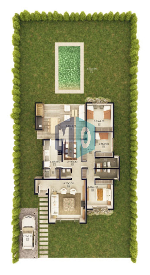 Casa ID.731 - Bosques del Mar  Barrio Privado  Parque Burnett
