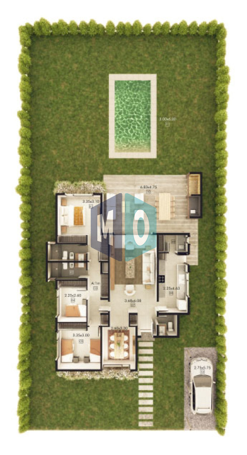 Casa ID.731 - Bosques del Mar  Barrio Privado  Parque Burnett