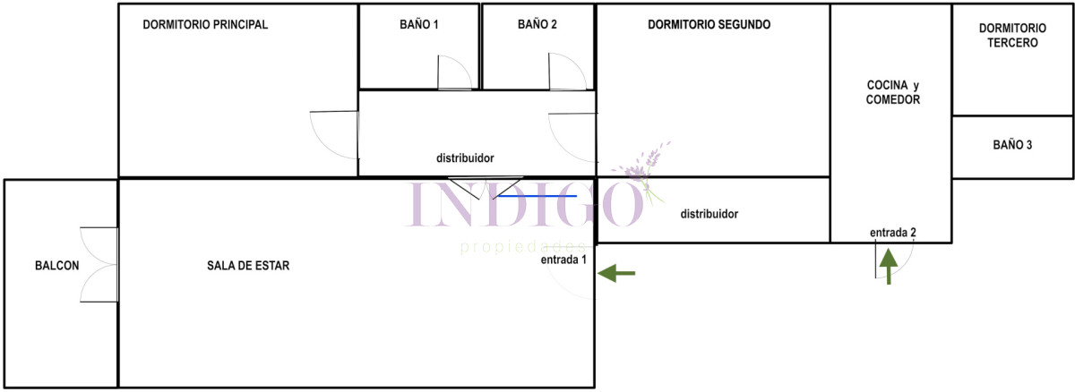 Apartamento Ref.809 - Apartamento con buena vista y ubicacion, muy luminoso, 3 dormitorios y 3 baño, piscina!