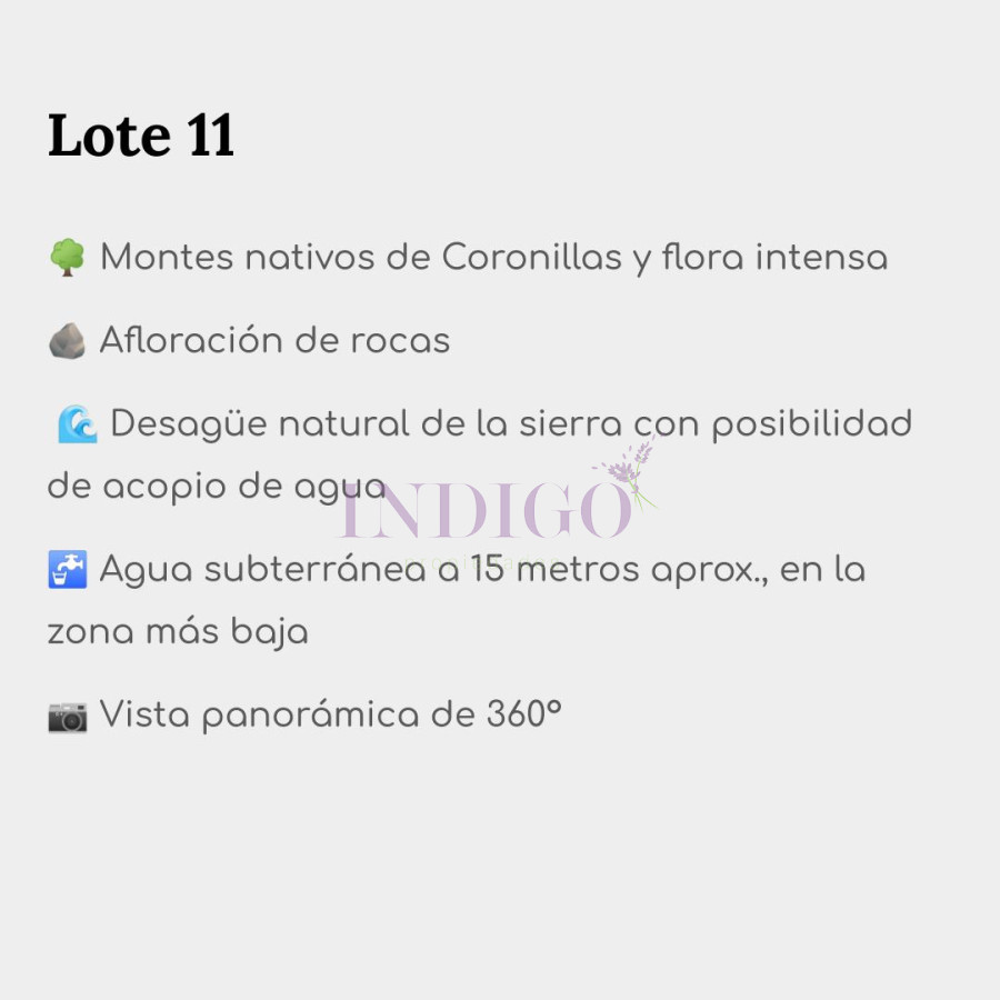 Chacra Ref.1113 - Chacras en Aigua! 14 lotes de 5-11 ha a un precio base de 9 mil dólares la Hectárea 