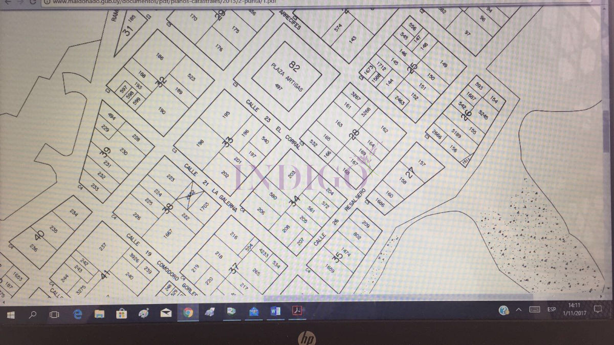 Terreno Ref.174 - Oportunidad de compra , lote en plena Península a mts de playa El Emir.