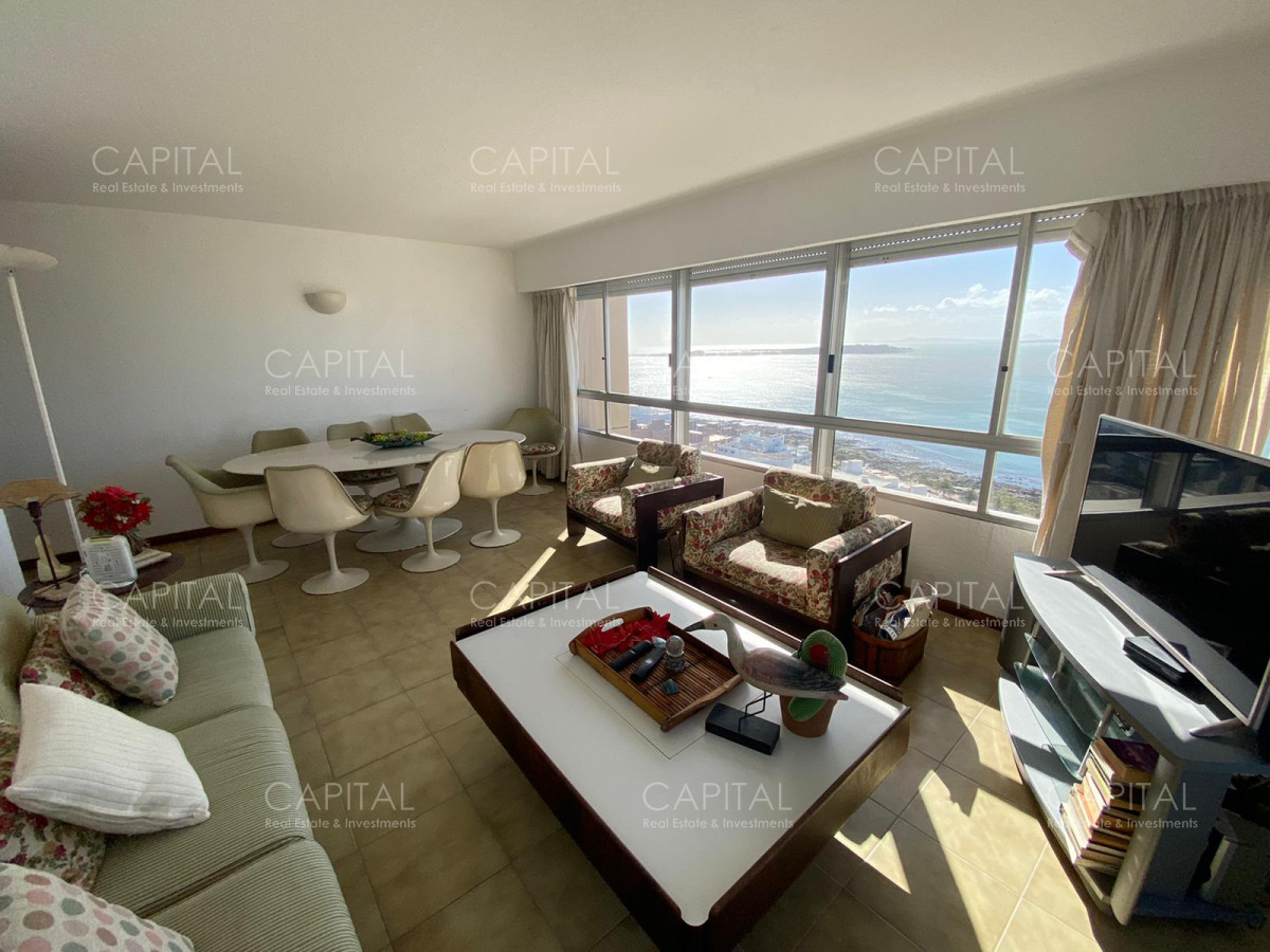 Apartamento ID.38343 - Apto en Torre Gattas 3 dormit 3 Baños ( 2 en suite), Balcon con vista a la playa mansa y brava. En una excelente Ubicacion. Consulte!!!!! por alquiler