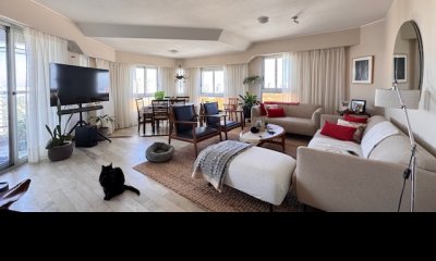 Apto 3 dor living-comedor con  estufa y balcón con parrillero - en Roosevelt
