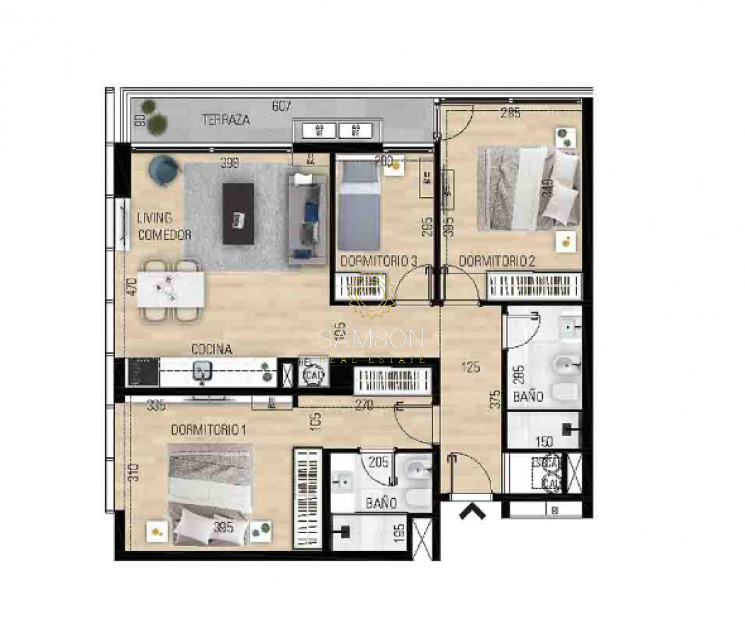 Apartamento ID.66151 - VENTA APARTAMENTO A ESTRENAR 3 DORMITORIOS