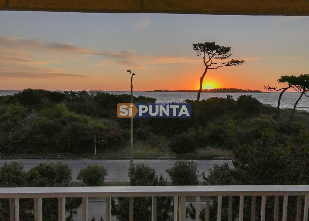 Punta del Este, con vista al mar y terraza, apartamento de 2 dormitorios. - SPT8529A