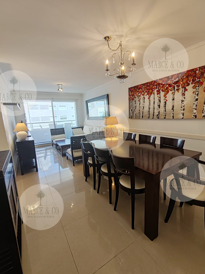 Apartamento ID.1097 - Punta del este, Península, departamento de 2 dormitorios con piscina, terraza y cochera.