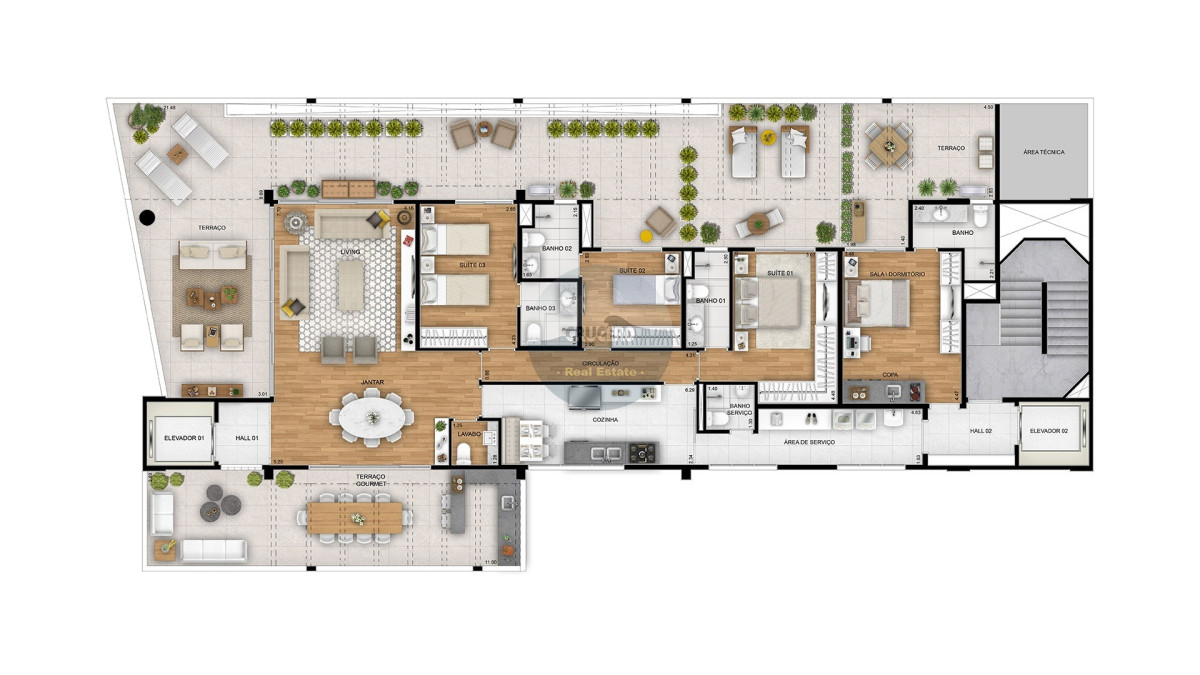 Apartamento ID.6309 - APARTAMENTO EN VENTA GARDEN 3 DORMITORIOS EN  SÃO PAULO
