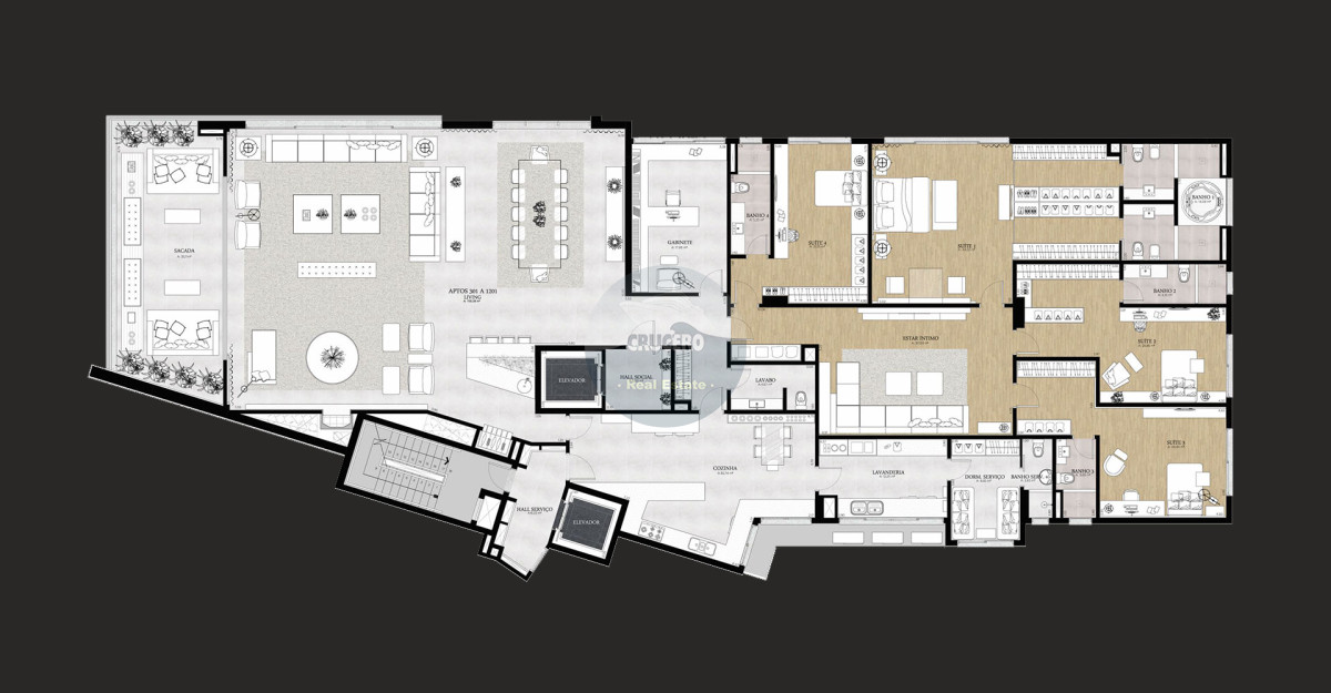 Apartamento ID.6117 - VENDA APARTAMENTO NOVO 4 SUITES EN BELA VISTA