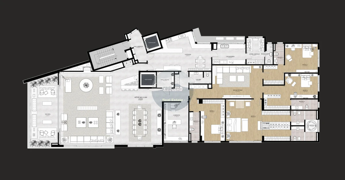 Apartamento ID.6117 - VENDA APARTAMENTO NOVO 4 SUITES EN BELA VISTA