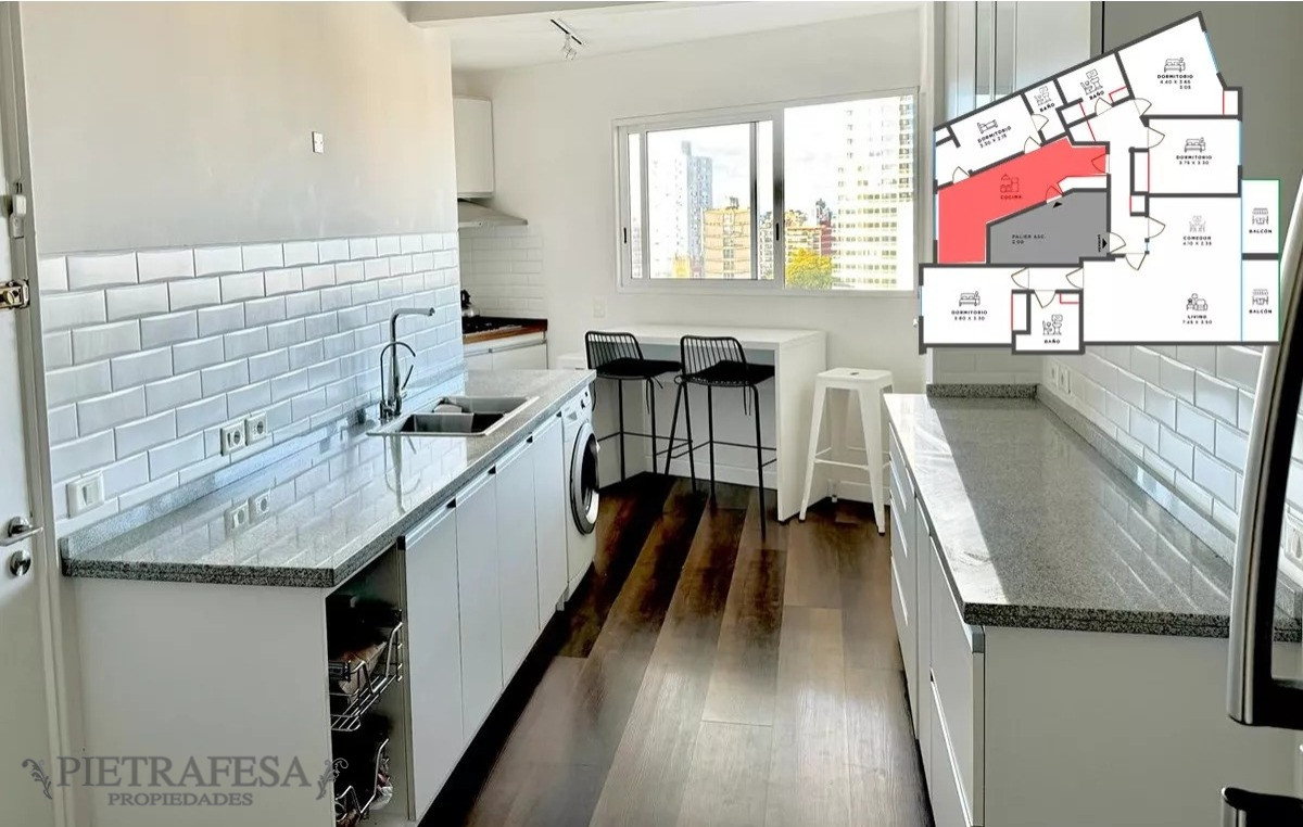Apartamento ID.9303 - Apto en venta 3 dormitorios, 2 baños-Pocitos