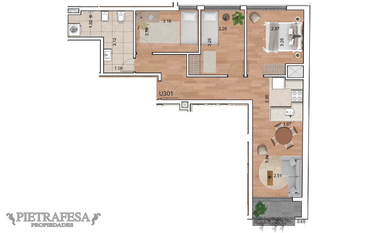 Apartamento ID.9646 - Apartamento en venta a estrenar 3 dormitorios, 2 baños y terraza-Maldonado- Cordón