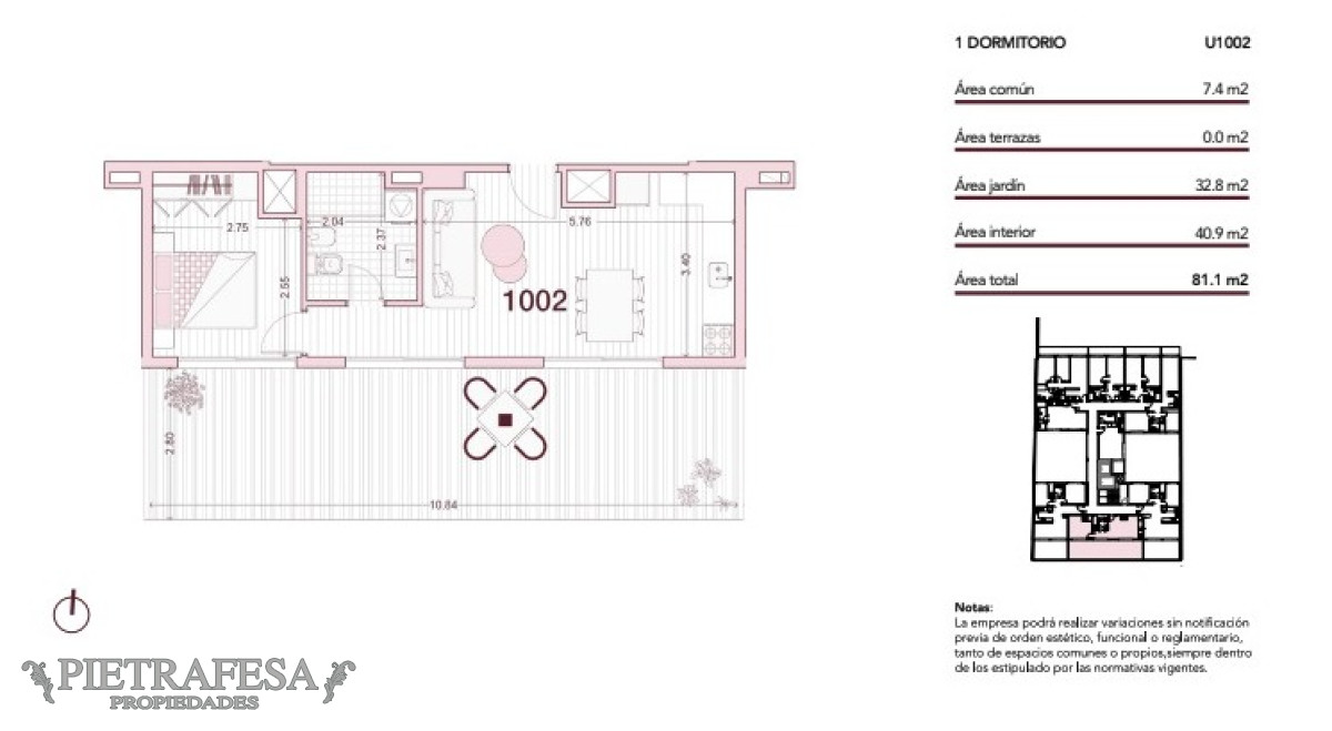 Apartamento ID.9157 - Monoambiente en venta con terraza-Cordón