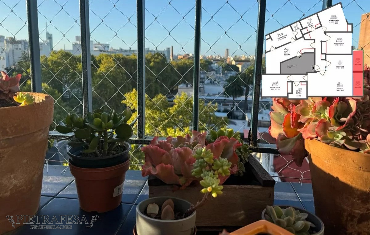 Apartamento ID.9303 - Apto en venta 3 dormitorios, 2 baños-Pocitos