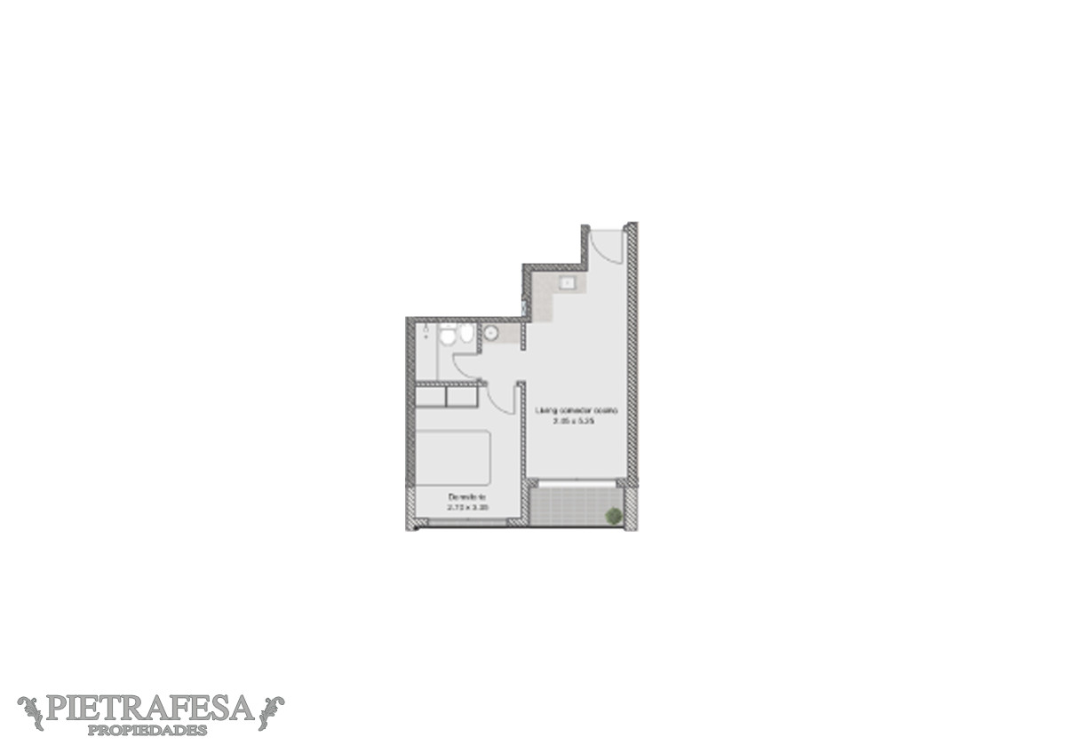 Apartamento ID.10443 - Apto con renta, 1 dormitorio, 1 baño-Barrio Sur