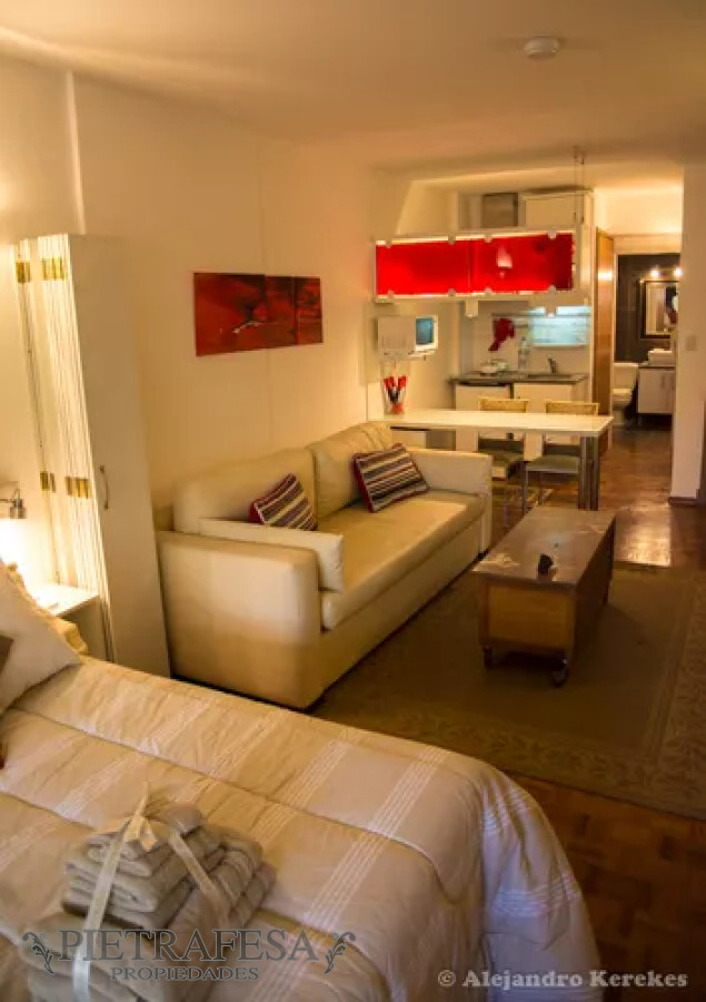 Apartamento ID.13080 - Apartamento en alquiler, monoambiente, 1baño, terraza, amueblado. Pocitos.