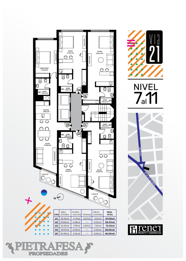 Apartamento ID.7383 - Monoambiente a estrenar- Obligado -Pocitos