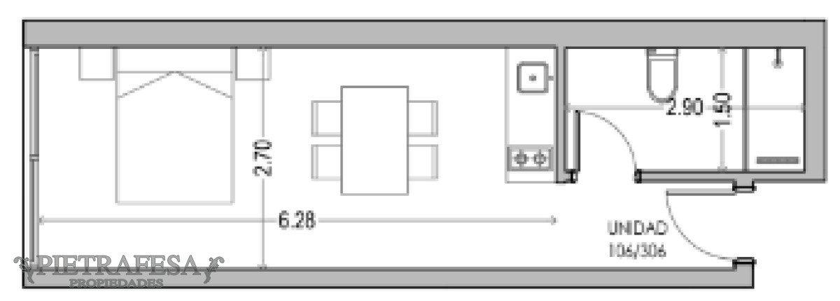 Apartamento ID.9308 - Monoambiente a estrenar-Pocitos