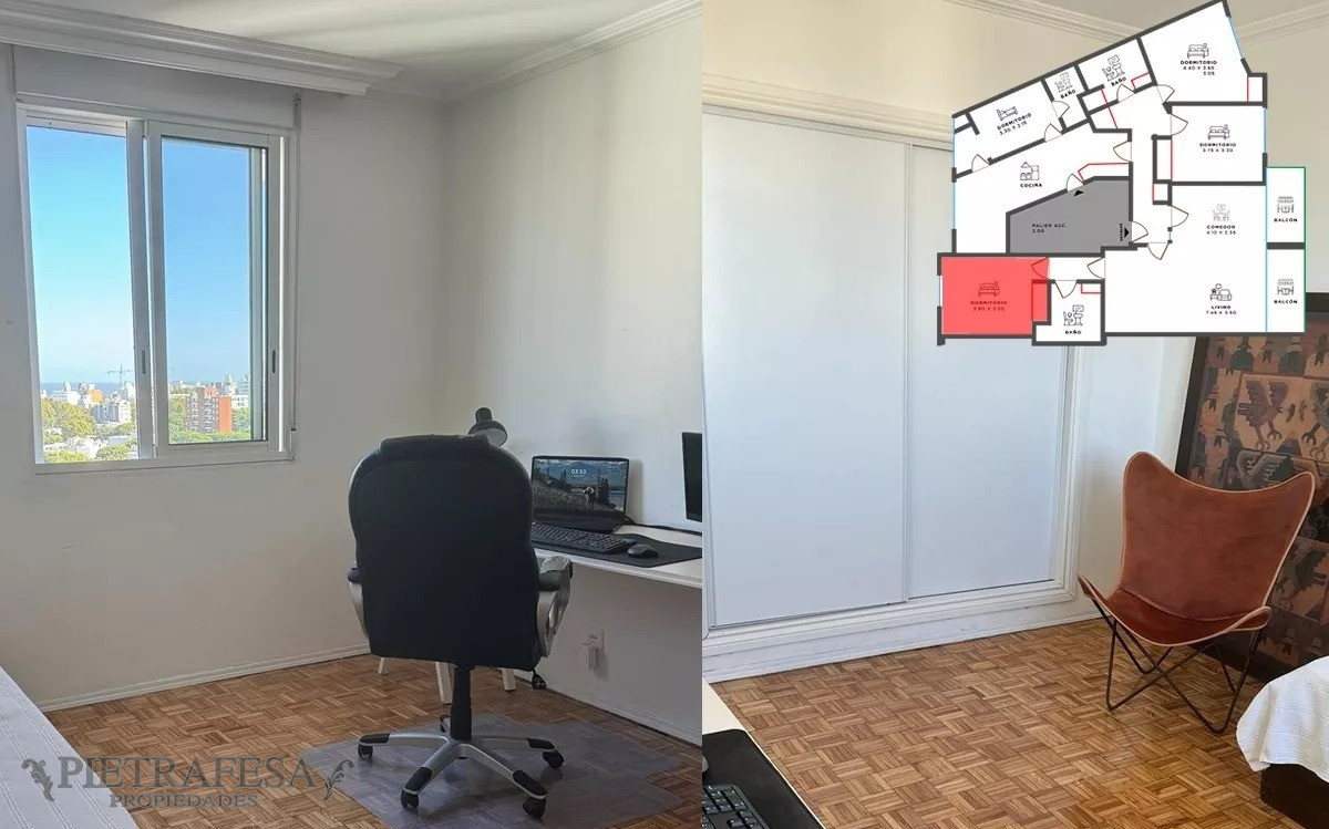 Apartamento ID.9303 - Apto en venta 3 dormitorios, 2 baños-Pocitos