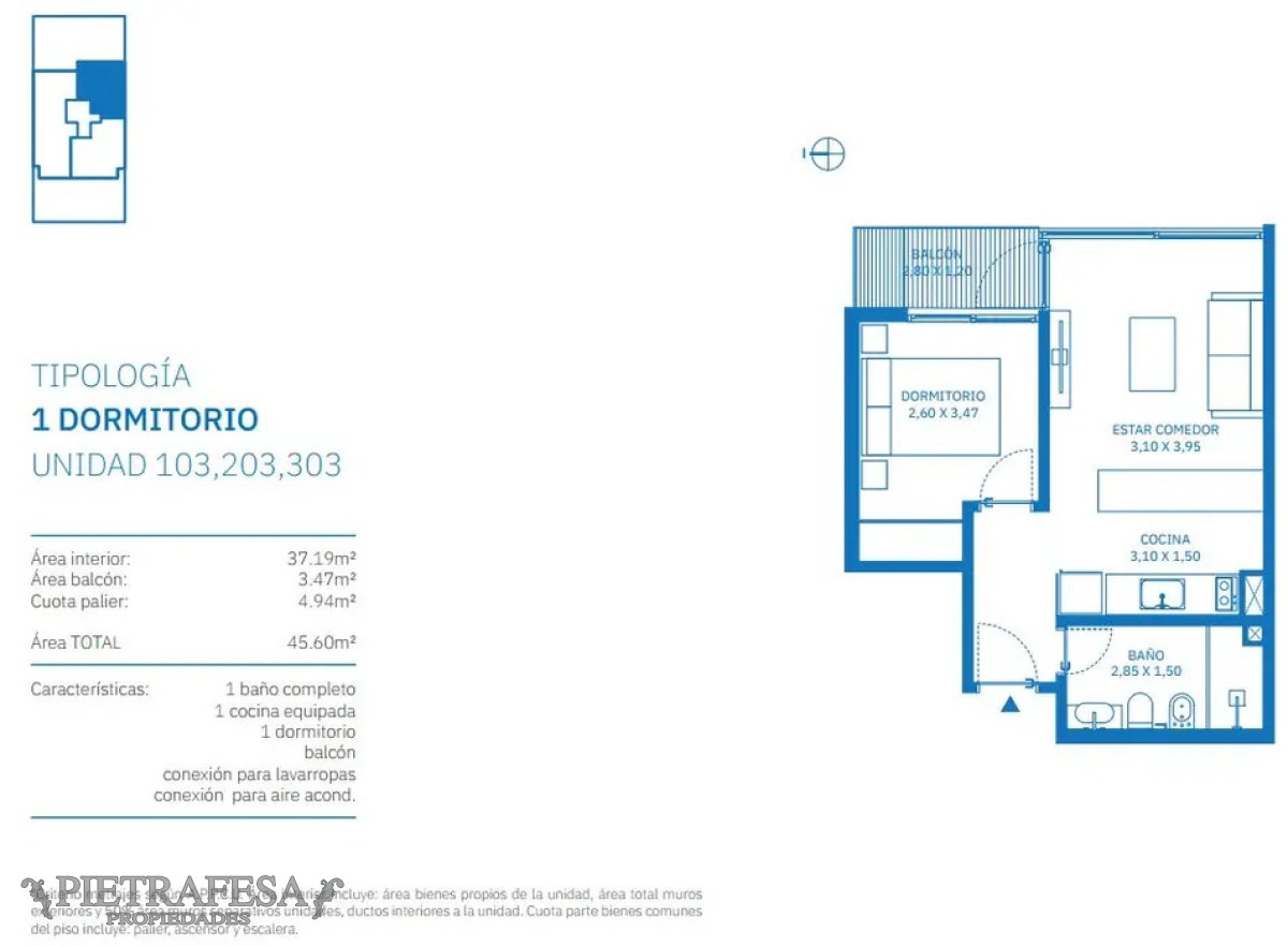 Apartamento ID.9838 - Apto a estrenar 1 dormitorio, 1 baño y terraza-Malvin