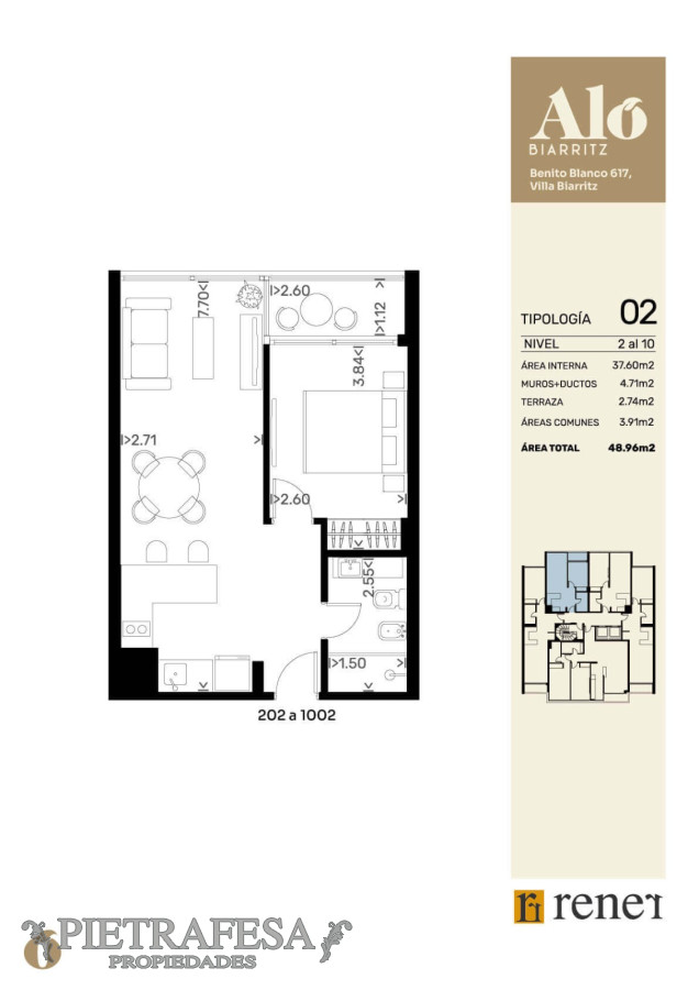 Apartamento ID.13673 - Apto en venta a estrenar, 1 dormitorio, terraza -Punta Carretas