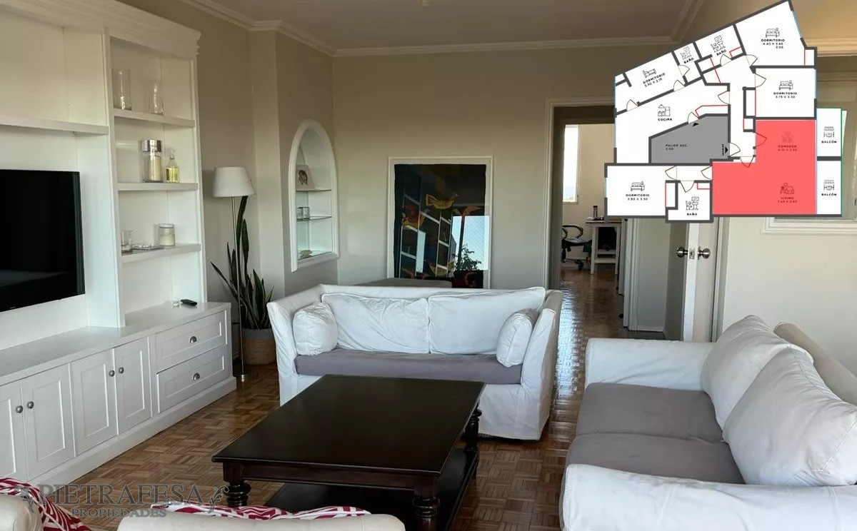Apartamento ID.9303 - Apto en venta 3 dormitorios, 2 baños-Pocitos