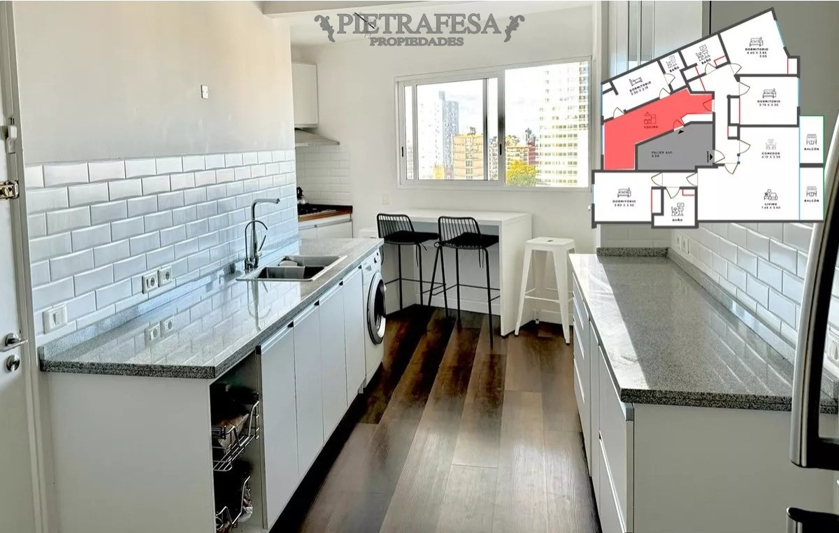 Apartamento ID.9303 - Apto en venta 3 dormitorios, 2 baños-Pocitos