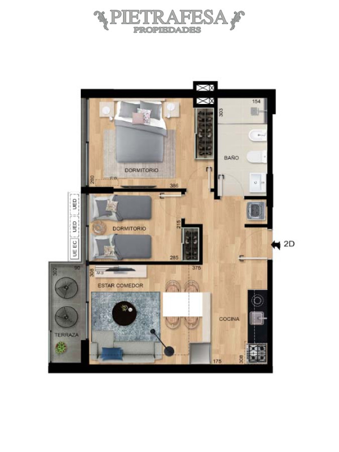 Apartamento ID.12819 - Apartamento a estrenar 2 dormitorios, terraza - Malvin