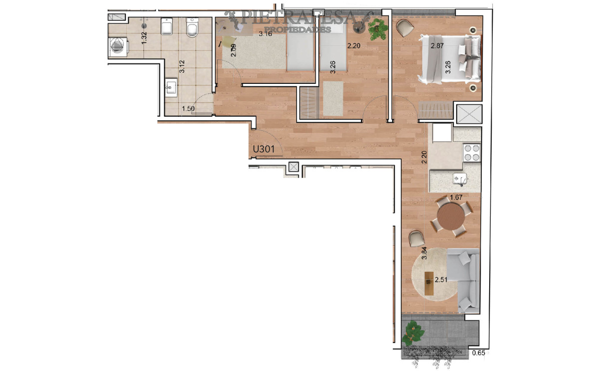 Apartamento ID.9646 - Apartamento en venta a estrenar 3 dormitorios, 2 baños y terraza-Maldonado- Cordón