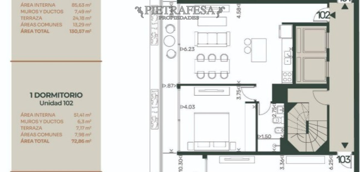 Apartamento ID.8014 - Apartamento a estrenar 1 dormitorio, 1 baño y terraza- Roque Graseras-Pocitos