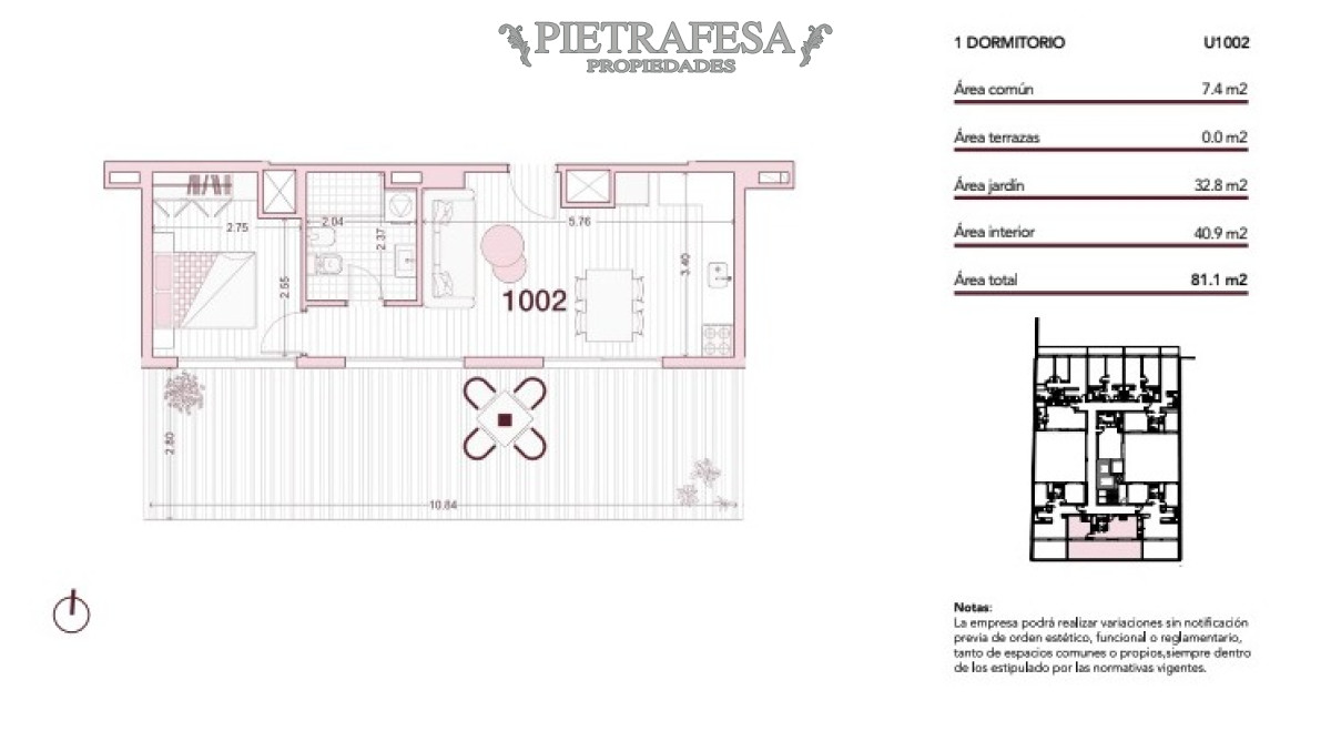 Apartamento ID.9157 - Monoambiente en venta con terraza-Cordón