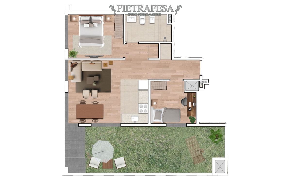 Apartamento ID.5397 - Apartamento en venta a estrenar 2 dormitorio, 1 baño y Balcón - Monte Caseros- Tres Cruces