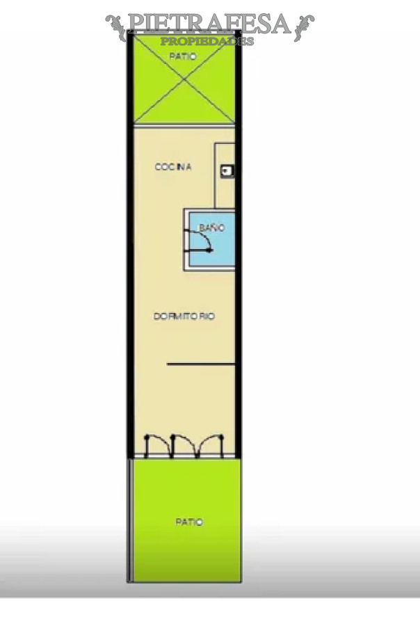 Apartamento ID.13696 - Apartamento en alquiler, 1 dormitorio, 1baño, patio. Unión.