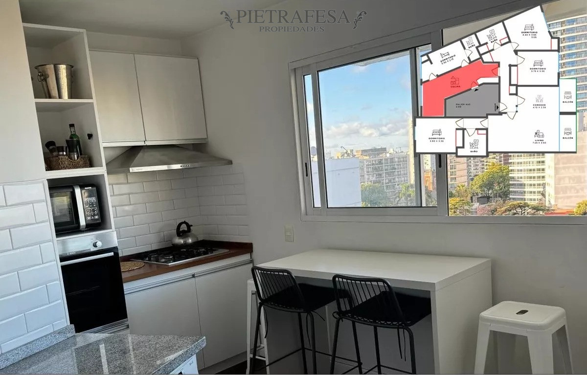 Apartamento ID.9303 - Apto en venta 3 dormitorios, 2 baños-Pocitos